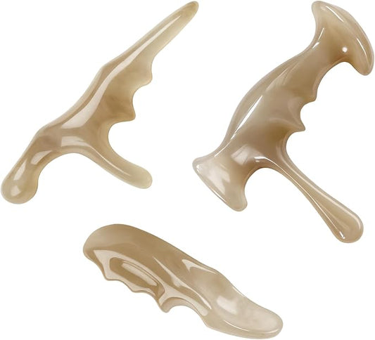 Manual Trigger Point Massage Tool Thumb Saver Deep Tissue Massage 3Pcs Set for Whole Body, Knot and Stress Relief Muscle Relaxation