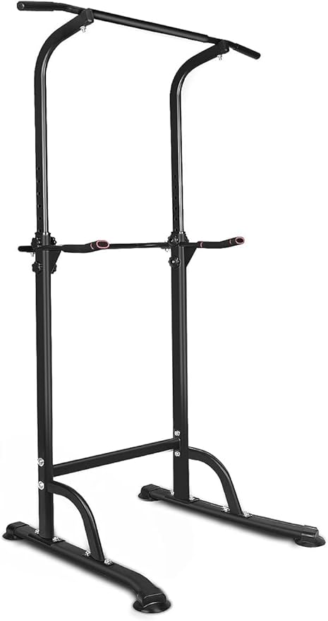 Power Tower Adjustable Height Pull Up Bar for Home Gym Multi-Function Strength Training Fitness Workout Station