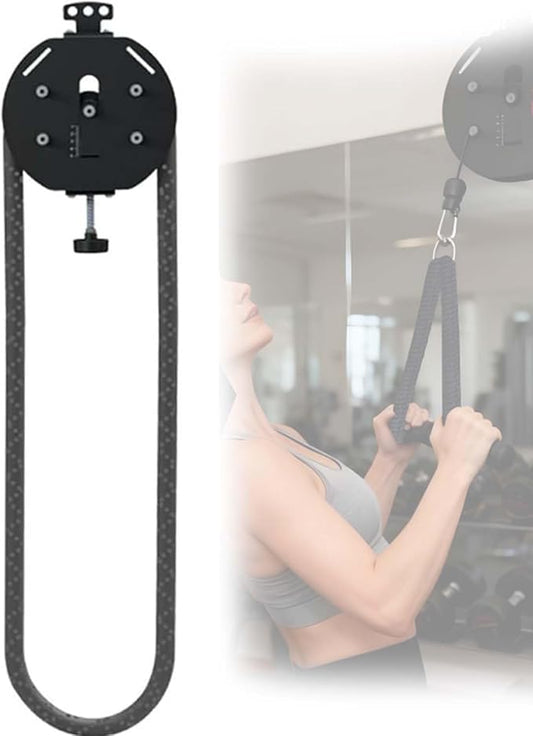 Endless Rope Trainer, Portable Cable Pulley System, Adjustable Tricep Rope Equipment, Adjustable Resistance: 3–30 Kg (6.6–66 Lb), For Full Body Workout & Strength Training Arms