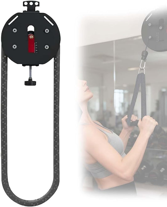 Endless Rope Trainer, Portable Cable Pulley System, Adjustable Tricep Rope Equipment, Adjustable Resistance: 3–30 Kg (6.6–66 Lb), For Full Body Workout & Strength Training Arms