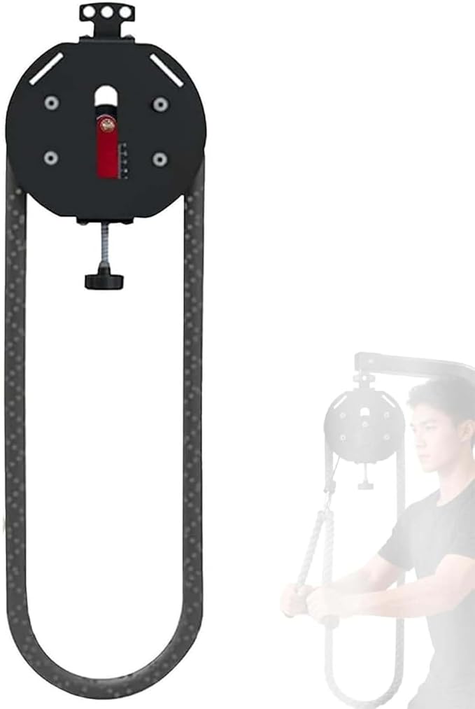Endless Rope Trainer For Home Gym, Portable Cable Pulley System With 4 M / 14 Ft Closed-Loop Nylon Rope, Adjustable Resistance: 3–30 Kg For Full Body Workout Cardio Hiit Strength