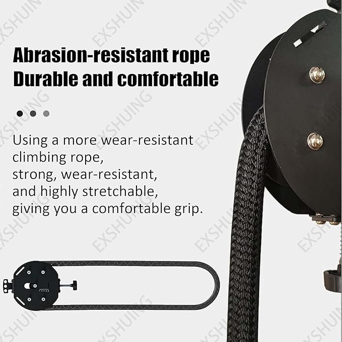 Endless Rope Trainer, Portable Cable Pulley System With 3-30kg Resistance, 4m/14ft Closed-Loop Rope, Full Body Gym For Hiit, Cardio & Strength, Quick Hook Mount On Door Tree Pole