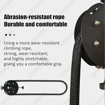 Endless Rope Trainer, Portable Cable Pulley System, Adjustable Tricep Rope Equipment, Adjustable Resistance: 3–30 Kg (6.6–66 Lb), For Full Body Workout & Strength Training Arms