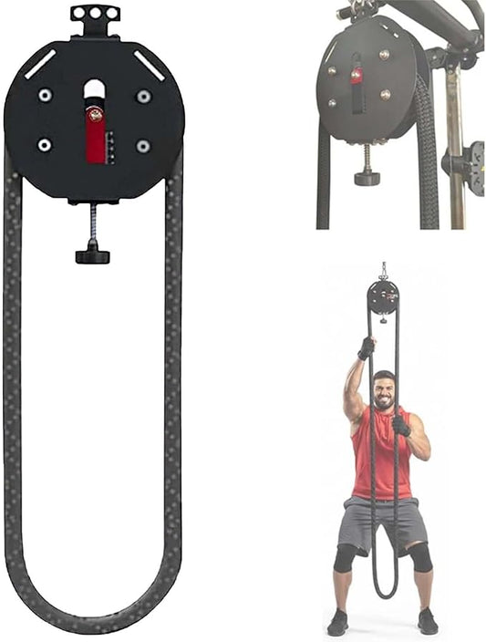 Endless Rope Trainer, Adjustable Resistance Trainer Machine, Suspension Endless Rope Pulley System, Closed-Loop Nylon Rope, Home Gym Inf-inity Rope For Interval Resistance Training