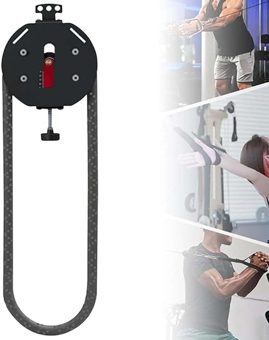 Endless Rope Trainer, Portable Cable Pulley System, Pulley Cable Machine System With Adjustable Resistance, Home Gym Equipment For Grip Arms Back Adjustable Resistance: 3–30 Kg