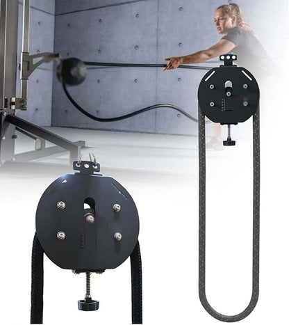 Endless Rope Trainer, Pulley Cable Machine System, Adjustable Resistance 3-30kg (6.6-66lb), Full Body Workout Tool, Pull Rope Fitness Training for Grip, Arms, Body Coordination