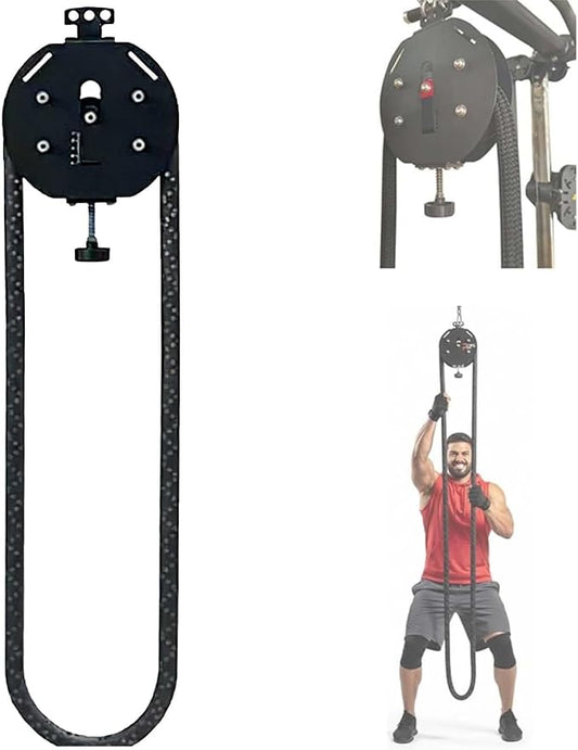 Endless Rope Trainer, Adjustable Resistance Trainer Machine, Suspension Endless Rope Pulley System, Closed-Loop Nylon Rope, Home Gym Inf-inity Rope For Interval Resistance Training