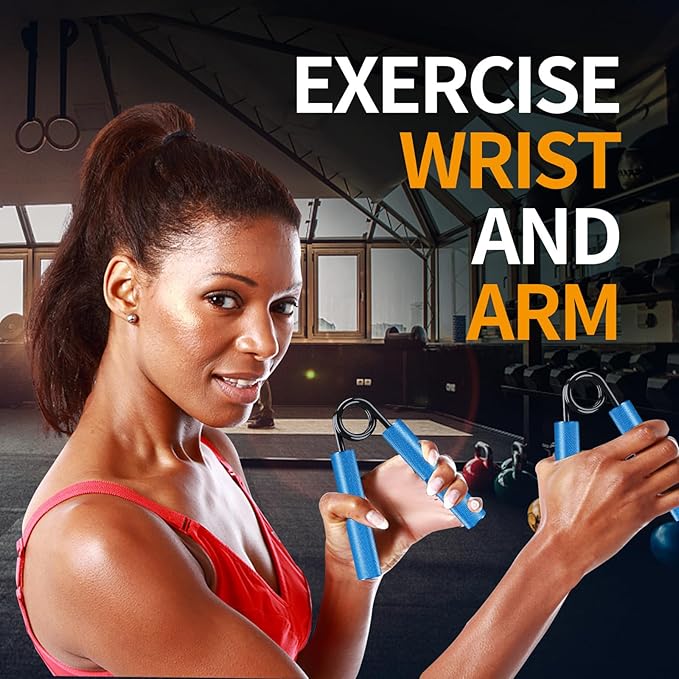 Grip Strength Trainer Set, 50-350LB, Wrist Forearm Strengthener, Metal No Slip, Hand Grip Gripper Strengthener for Strength Training and Exercise, Hand Workout Squeezer Grip Strength