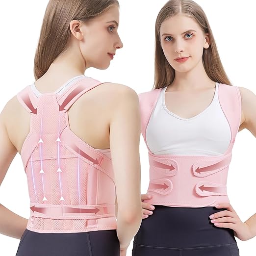 Posture Corrector for Women, Adjustable Lightweight Back Brace Posture Corrector Bras for Neck Shoulder Upper Back, for Back Pain Relief,Hunchback Correction,Scoliosis,Thoracic Spine,Posture Trainer (Large)