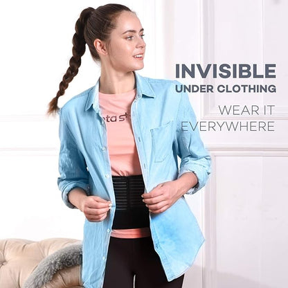 Omples Posture Corrector for Women and Men Thoracic Back Brace Straightener Shoulder Upright Support Trainer for Body Correction and Neck Pain Relief, X-Large (waist 42-47 inch)