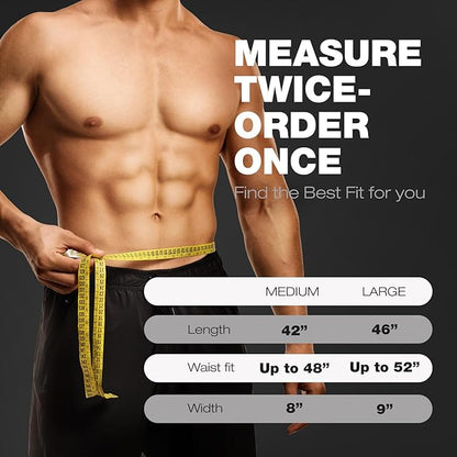 ActiveGear Premium Waist Trimmer & Trainer Belt for Men and Women - Sweat-Enhancing Slimming Wrap for Stomach, Adjustable Fit