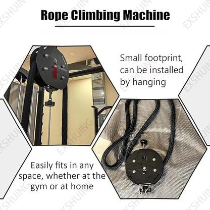 Endless Rope Trainer, Portable Cable Pulley System, Adjustable Tricep Rope Equipment, Adjustable Resistance: 3–30 Kg (6.6–66 Lb), For Full Body Workout & Strength Training Arms
