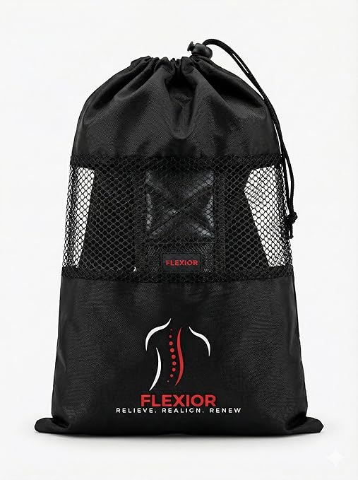 FLEXIOR Posture Corrector for Women and Men, Adjustable Back braces for Upper & Mid Spine Support, Comfortable Back Straightener posture corrector for Back with Carry Bag