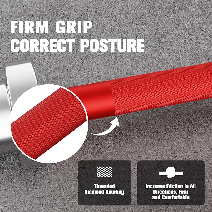 RitFit Barbell Weight Set - 4/6FT Olympic Barbell with Weight Plates (55-115LB Total) - Weightlifting Equipment for Squats, Curls, Deadlifts, Presses, Hip Thrusts