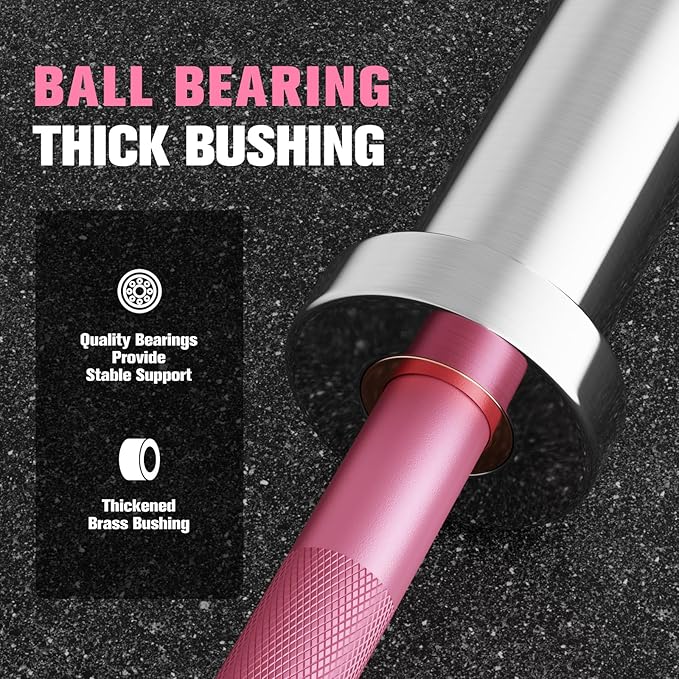 RitFit Barbell Weight Set - 4/6FT Olympic Barbell with Weight Plates (55-115LB Total) - Weightlifting Equipment for Squats, Curls, Deadlifts, Presses, Hip Thrusts