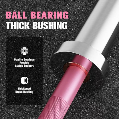 RitFit Barbell Weight Set - 4/6FT Olympic Barbell with Weight Plates (55-115LB Total) - Weightlifting Equipment for Squats, Curls, Deadlifts, Presses, Hip Thrusts